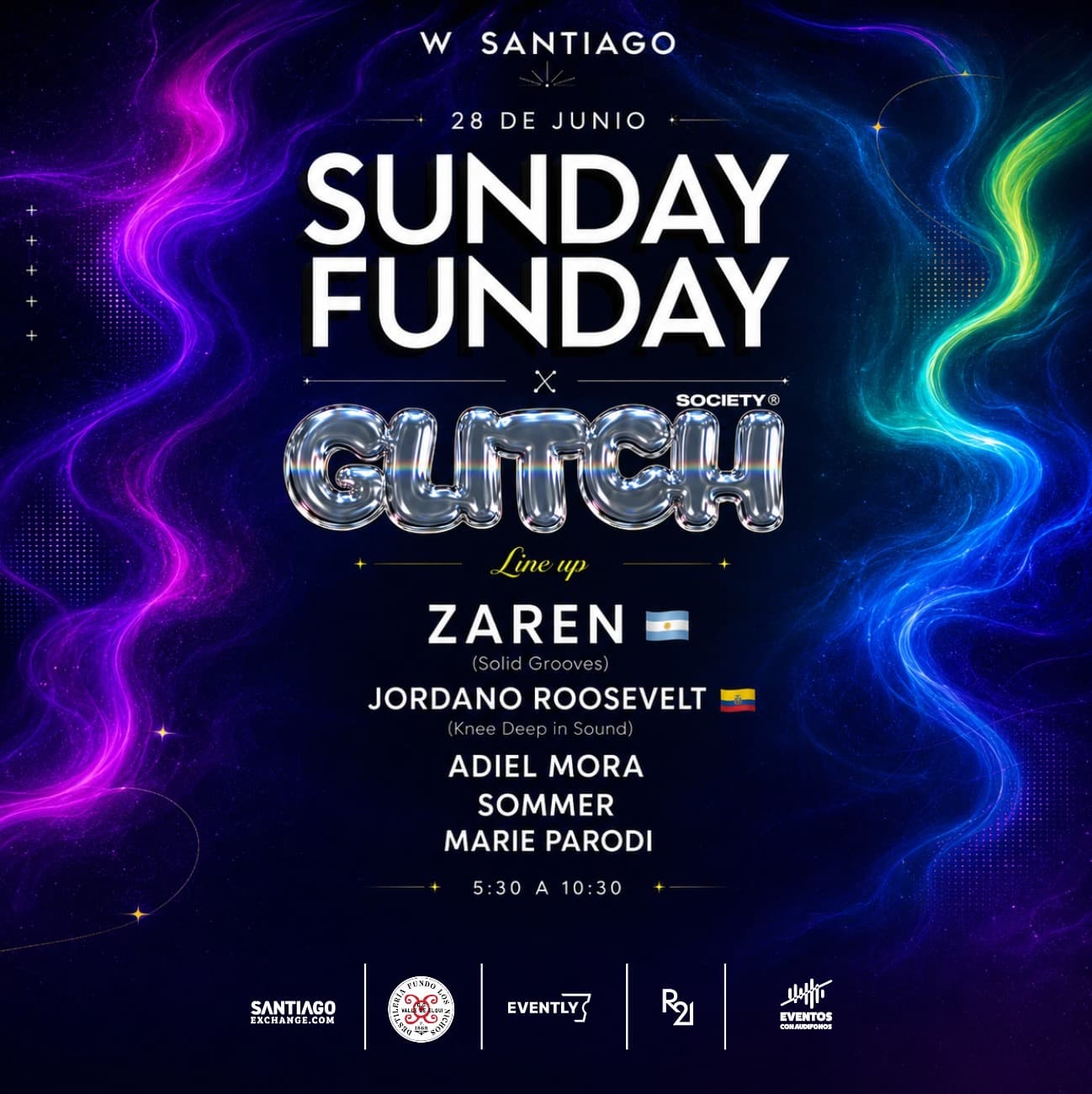 Sunday Funday X Glitch Society 28 de Junio  image}